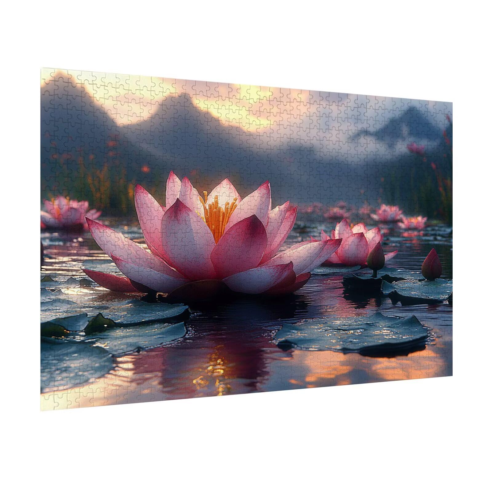 Puzzle 4000 Teile Lotusblumen Herausforderndes Klassische Puzzles, n-416