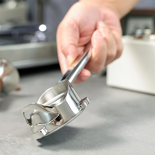 Miniatura 7 de Portafiltro completo de acero inoxidable de 2.126 in sin fondo compatible con Breville serie 8 diseño corto peso ligero apto para lavavajillas,