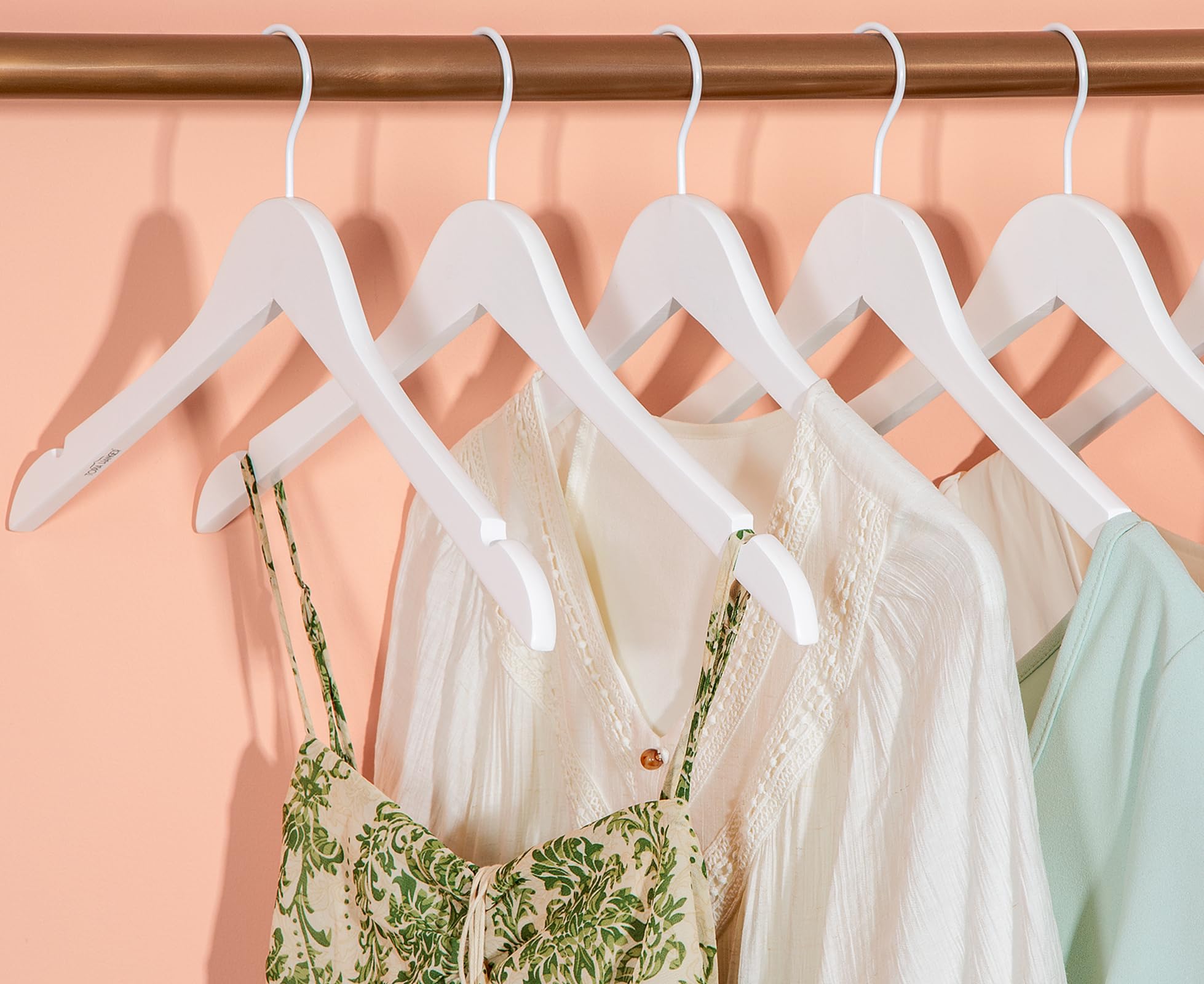 Amazon.com: TOPIA HANGER Wooden Hangers 18 Pack, Premium Bride Hanger for Wedding  Dress, White Wood Suit Coat Hanger with 360Swivel White Hook, Extra  Smoothly Cut Notches-CT21W : Home & Kitchen
