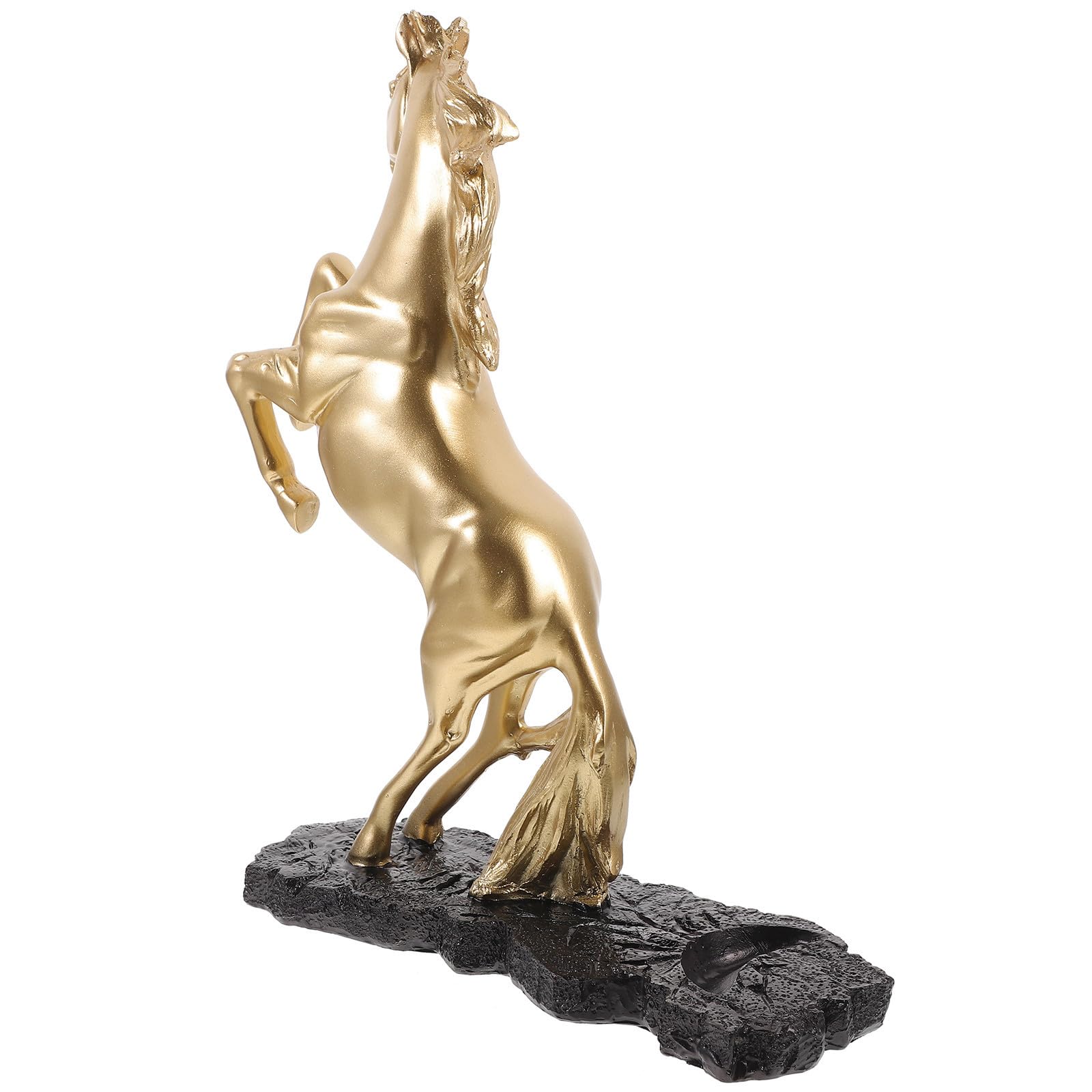 VICASKY Statuetta Cavallo in Resina Oro, Decorazione Contemporanea