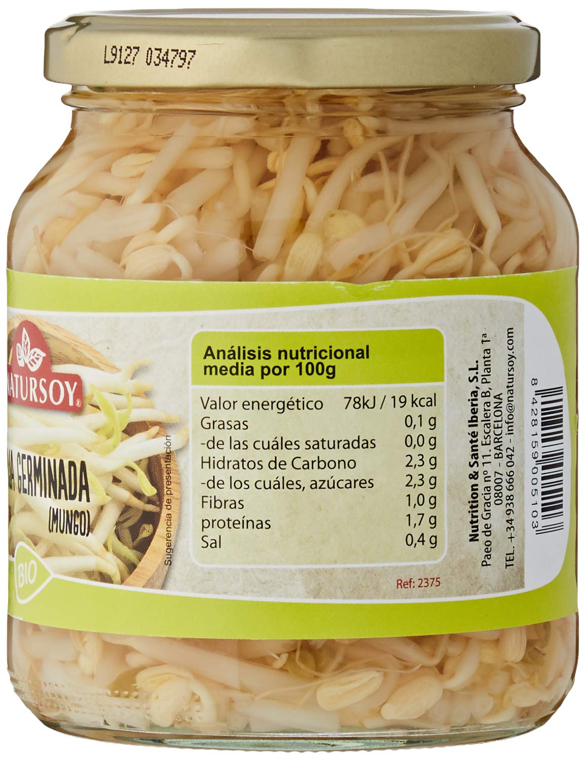 Brotes de Soja Germinados 330 gr