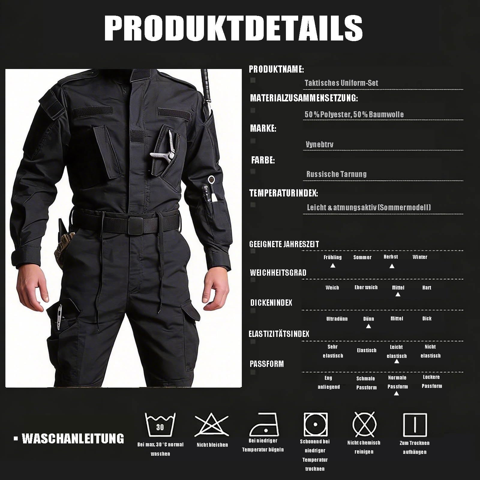 Russischer Camouflage-Taktikanzug, Taktische Hosen-Kampfjacke für Herren, Winddichter Frühlings- und Herbstmantel, für Die Airsoft-Paintball