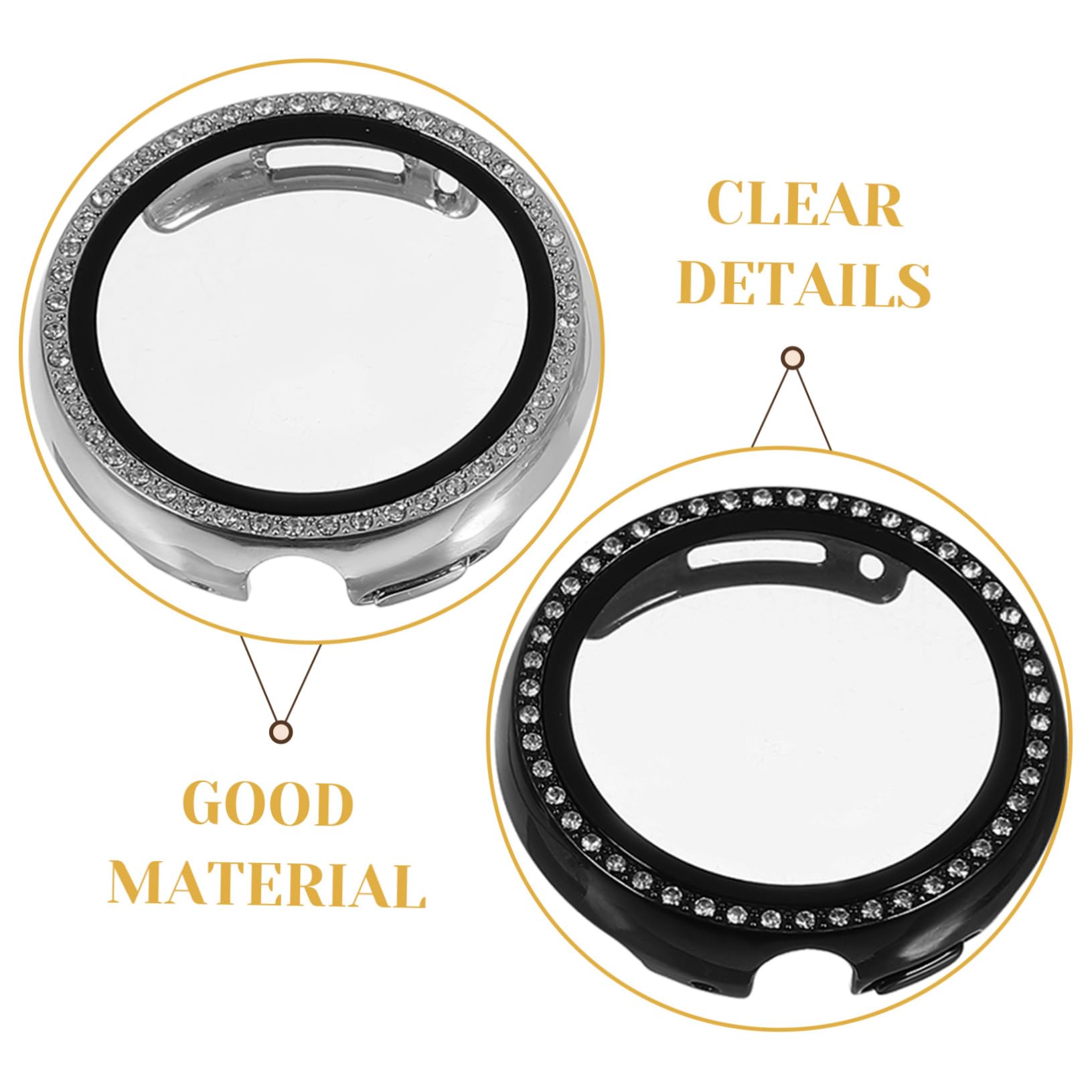 DOITOOL 9stücke Teiliges Rhinestone Uhrenschutzcover Für Watch Hochwertige Kratzfeste Schutzhülle Mit Präzisen Ausschnitten Für Einfachen Zugriff Stilvoller Schutz Transparent