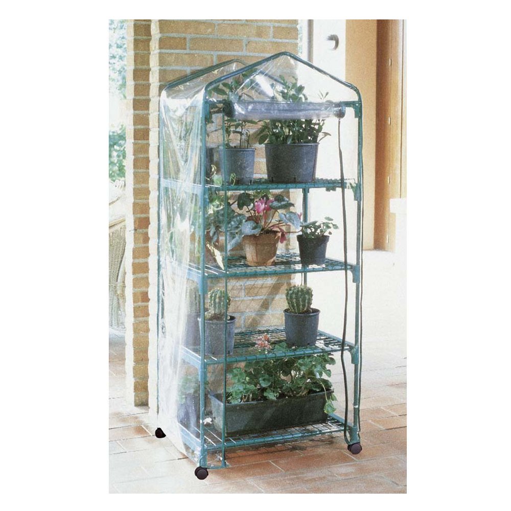 Verdemax - Serra Da Terrazzo A 4 Ripiani Modello Siena Garden Con Ruote - 4