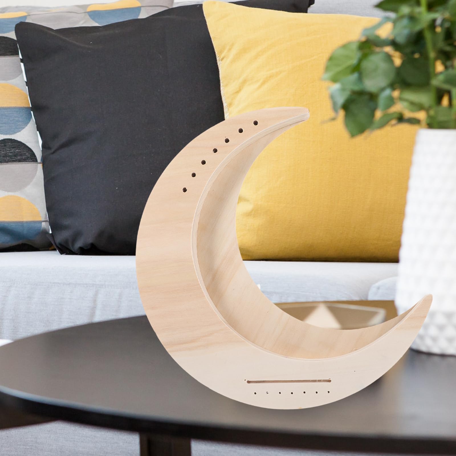 String Musical Instrument Beginner Lyre Harp 7 String Moon Shaped Lyre Harp