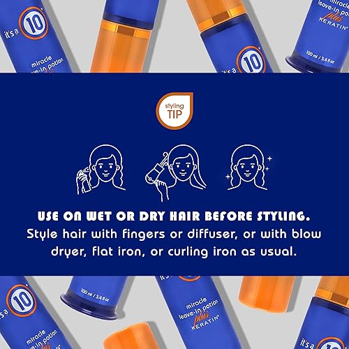 Miniatura 4 de Es un milagro 10 dejando Poción Plus Queratina 34onzas líquidas paquete de de 1 Default