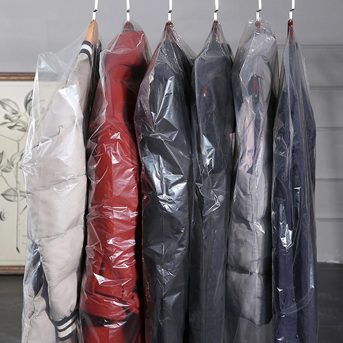 100 Stück Transparente Kleidersäcke aus Pp mit Schutzfunktion für Trockenreinigung und Heimgebrauch Wiederverwendbare Hüllen 60x100cm