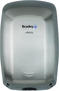Bradley 2901-287400 Adjustable Motor, Adjustable Sensor-Operated Stainless Steel Warm Air Hand Dryer, Satin Finish