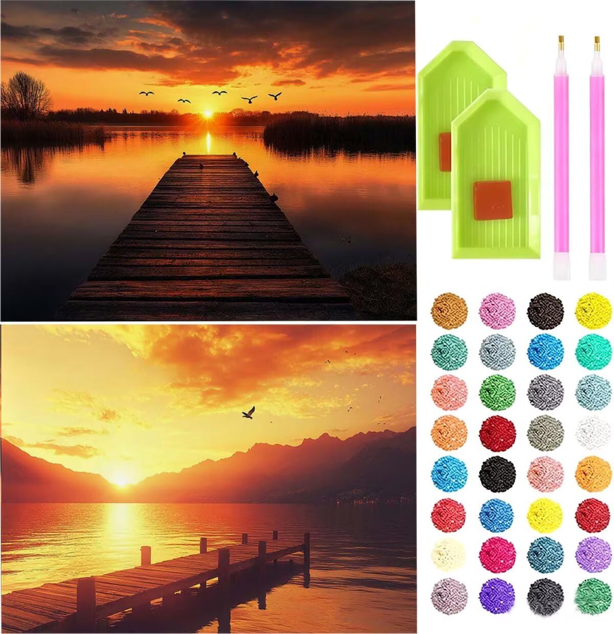 (2 Pack) Diamond Art Painting Adult Kit For L-3196