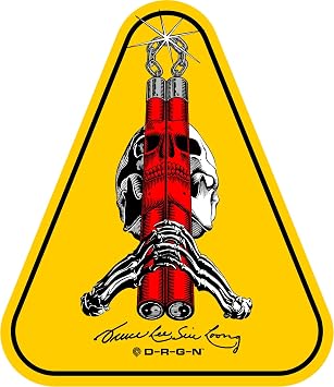 Powell Peralta Skull & Nunchucks Bruce Lee Collab Sticker Single