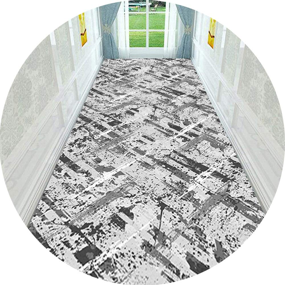 Tapis couloir lavable et découpable ZRUYI - Grand tapis d'entrée design abstrait 1x3m