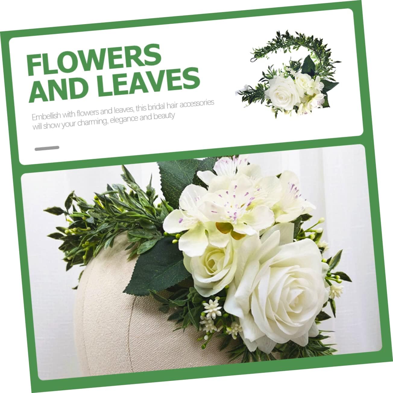 Brautkranz, Damen-Haarschmuck, Mädchen-Stirnbänder, Blumen-Stirnbänder for Damen, Stirnbänder for Mädchen, Blumen-Tiara, Hochzeit, Blumen-Haarkranz, Braut-Haarschmuck, Blumenkronen/84/637