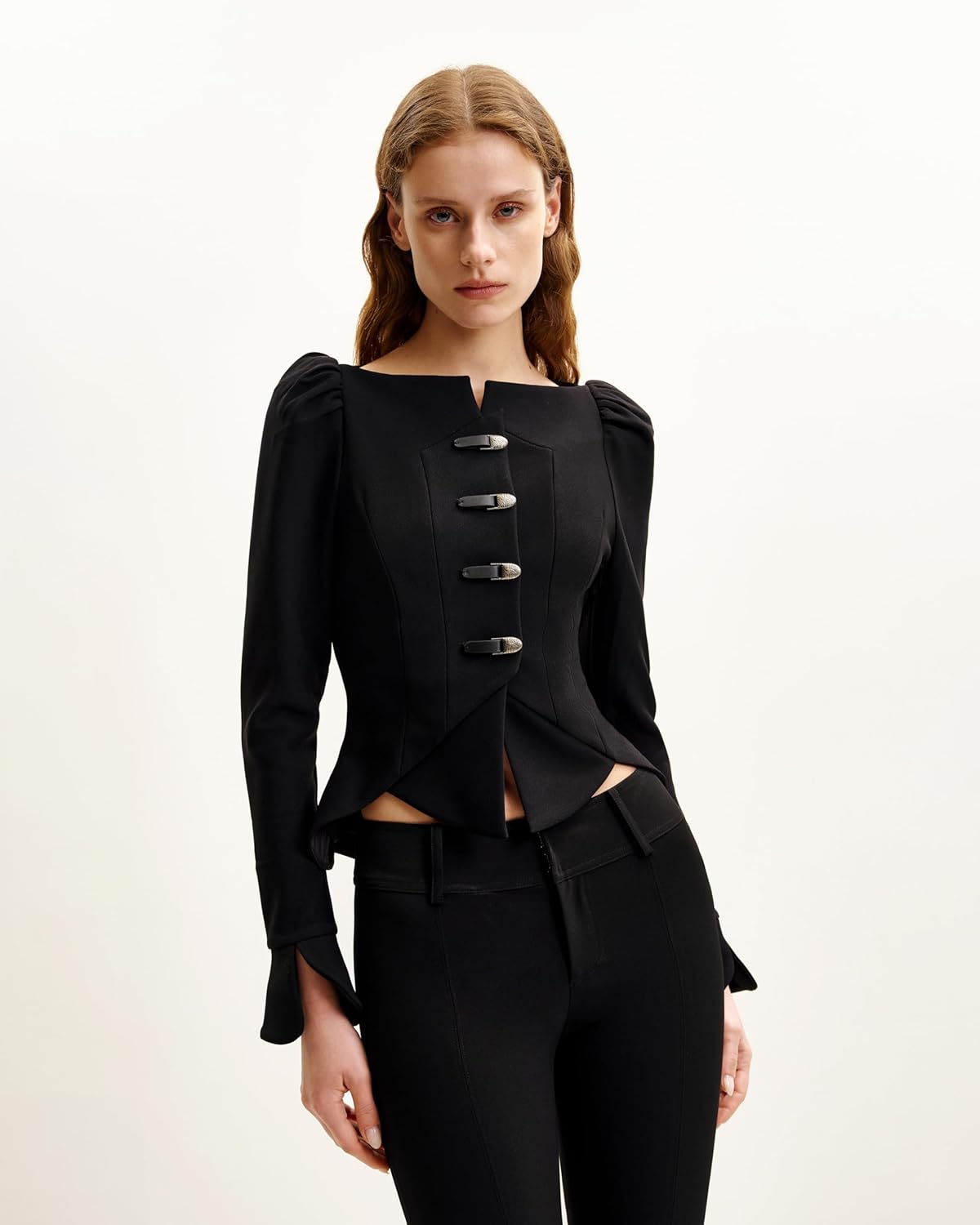 JW PEI Women's Olivia Puff Shoulder Blazer - Image 5