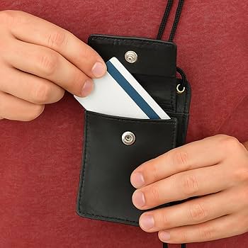 Amazon.com: MARSHAL New Leather Neck Strap ID Badge Credit