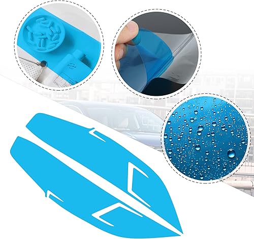 Miniatura 3 de TOMALL 1 par de películas de vinilo para faros delanteros, tinte de humo compatible con Honda Civic 2016-2021 transmisión de faros de automóvil,