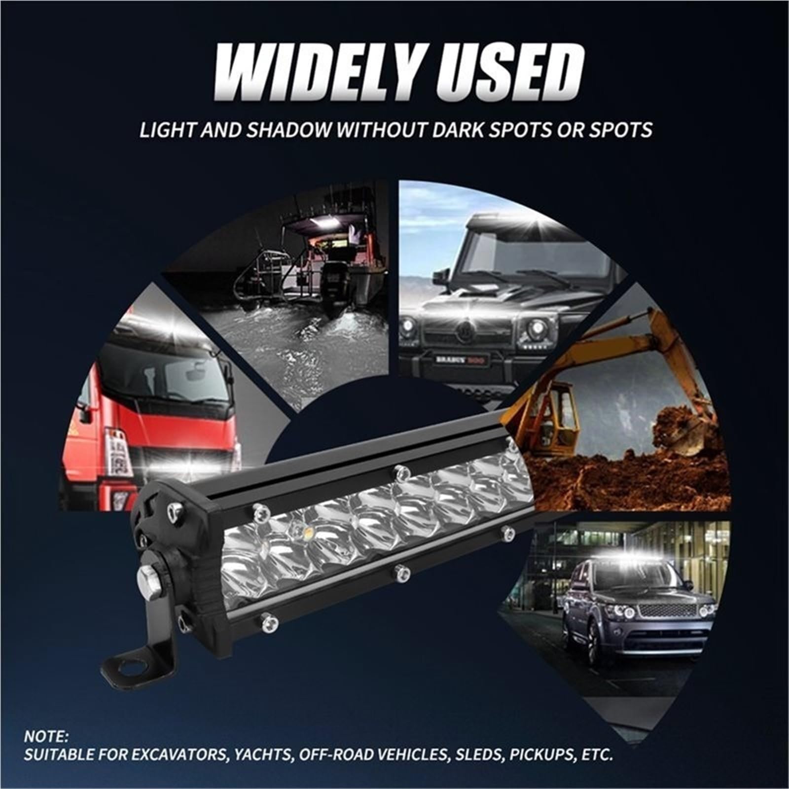 Do motocyklowej listwy roboczej LED Części pasujące do reflektorów | Biały Żółty Tryby dwukolorowe 12 V 24 V Migający zestaw ATV 4WD SUV