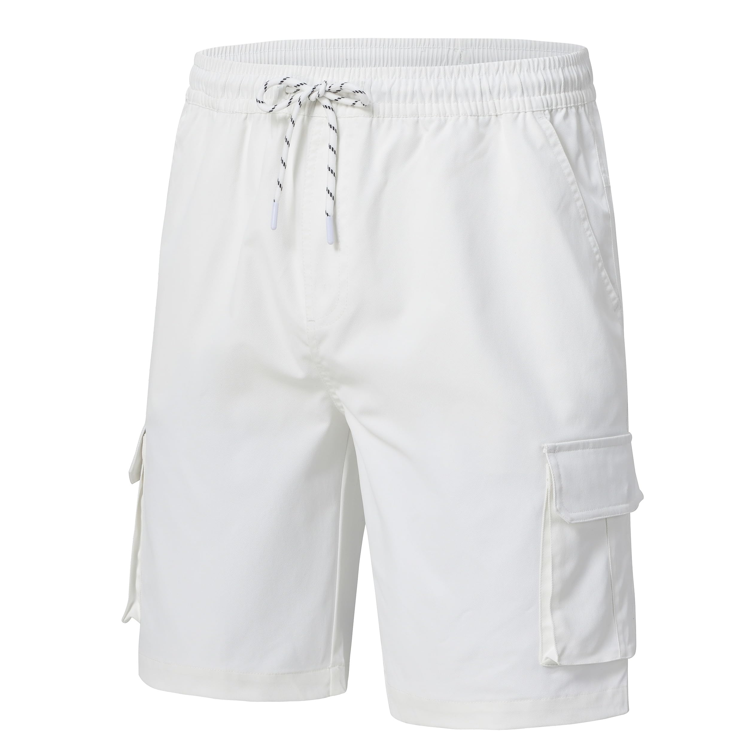 YuKaiChen Kurze Hosen Herren Cargo Shorts Chino Shorts Sommer mikroelastisches Köpergewebe Elastische Taille mit Reißverschlusstaschen