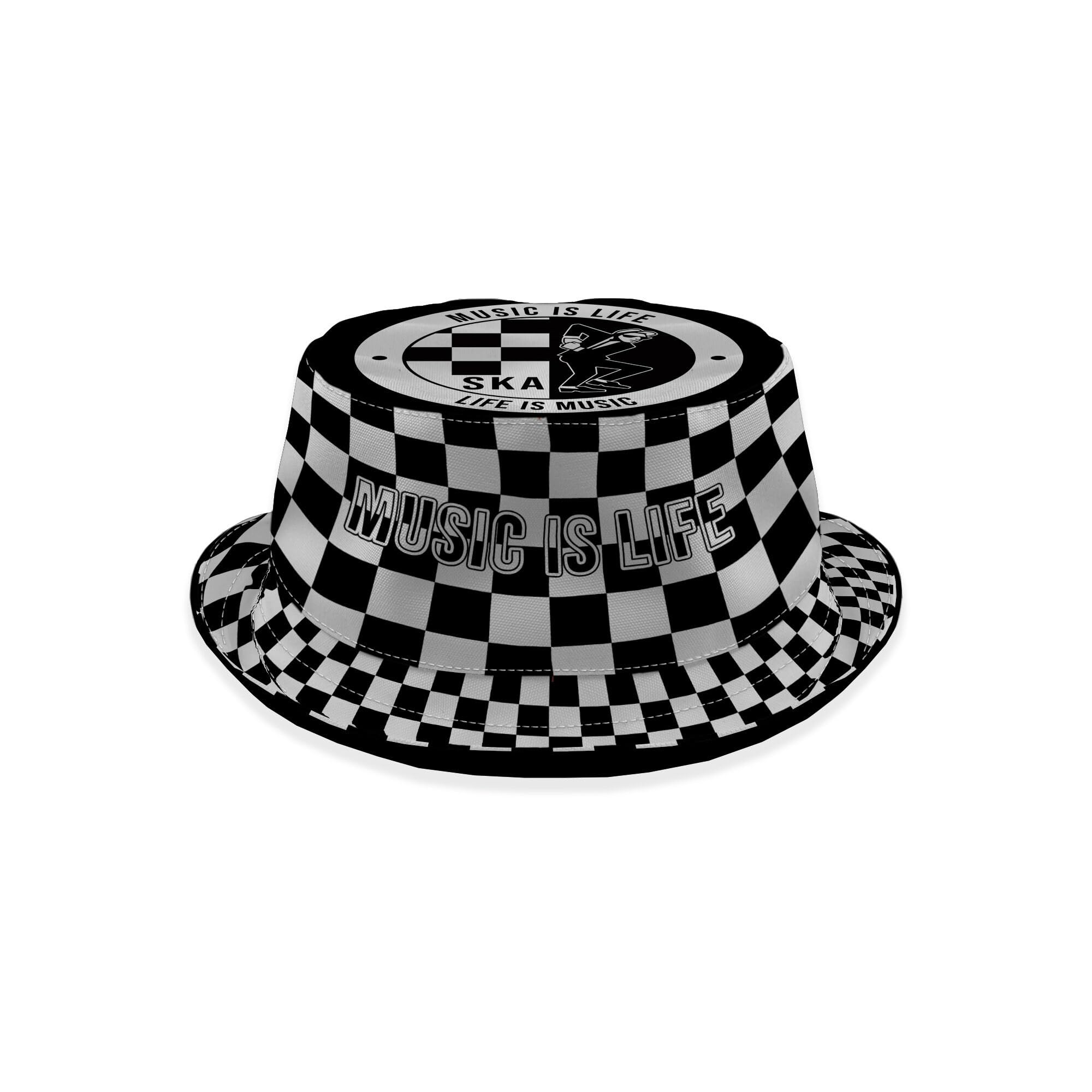 BRITISH MADE GIFTS SKA Music is Life - Bucket Hat | Fashion Sun Cap Packable Outdoor Fisherman Hat for Women and Men (as8, Alpha, x_s) Multicoloured