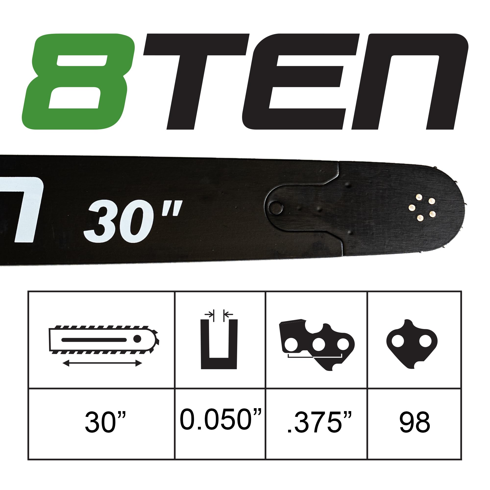 BRAWN'S 41サイズ Amazon.com: 8TEN 30 Inch Chainsaw Guide Bar .050 3/8 98DL
