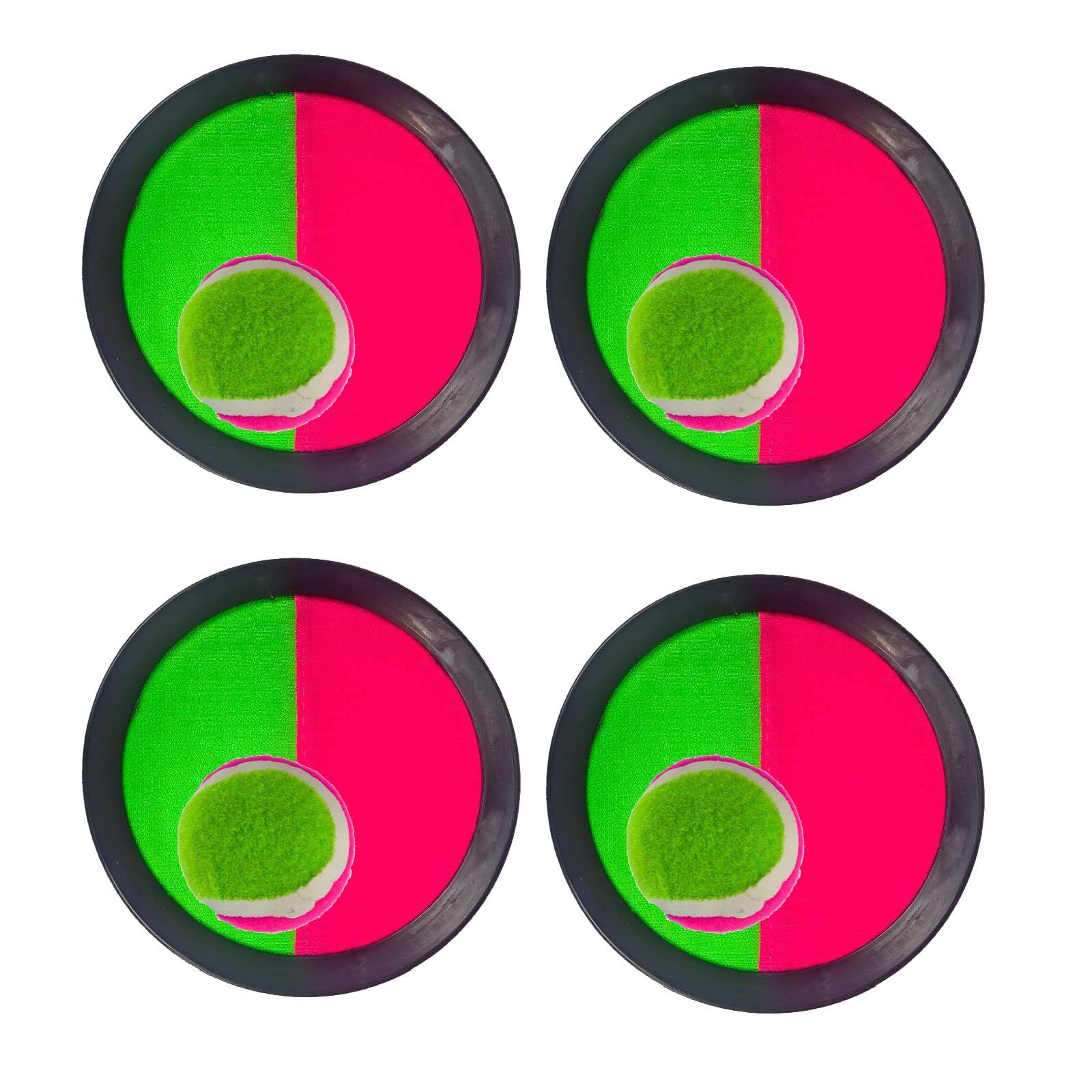 4 Pieces Ball and Catch Game Ball and Catch game Outdoor Toys Toss and Catch Paddle Game for Beach Garden Lawn Courtyard Swimming Pool4 Rackets 4 Balls