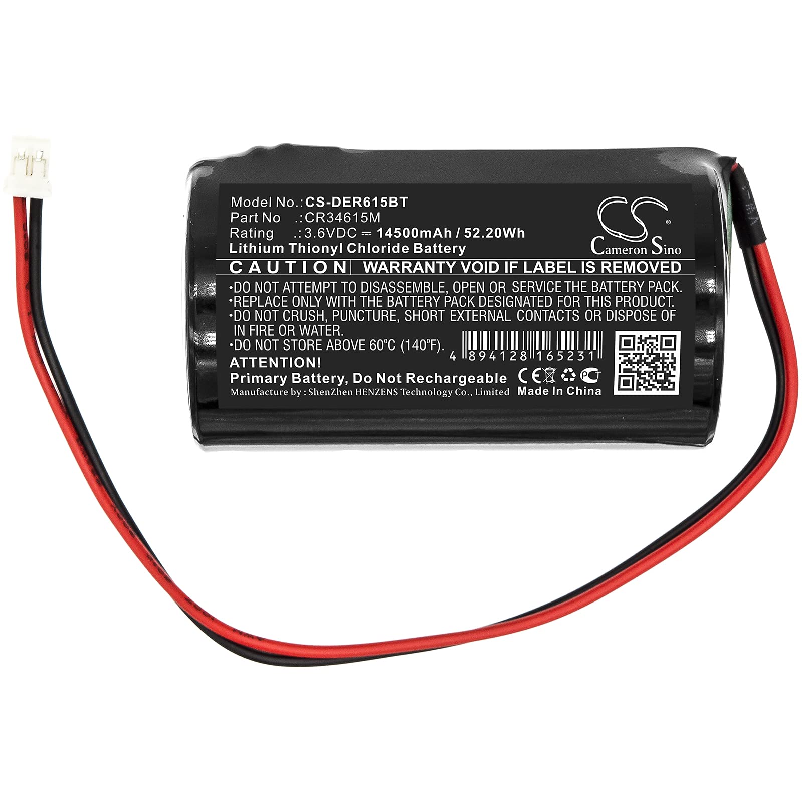Batteria di ricambio per allarme sirena Pyronix Enforcer Deltabell, codice articolo: CR34615M