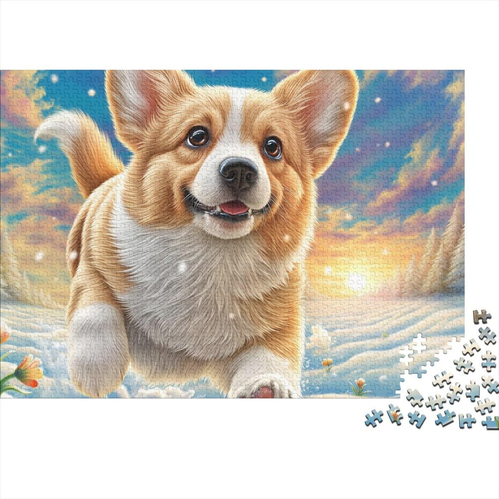 Puzzle de Corgi de 1000 piezas: encuentra paz y felicidad en un desafío creativo