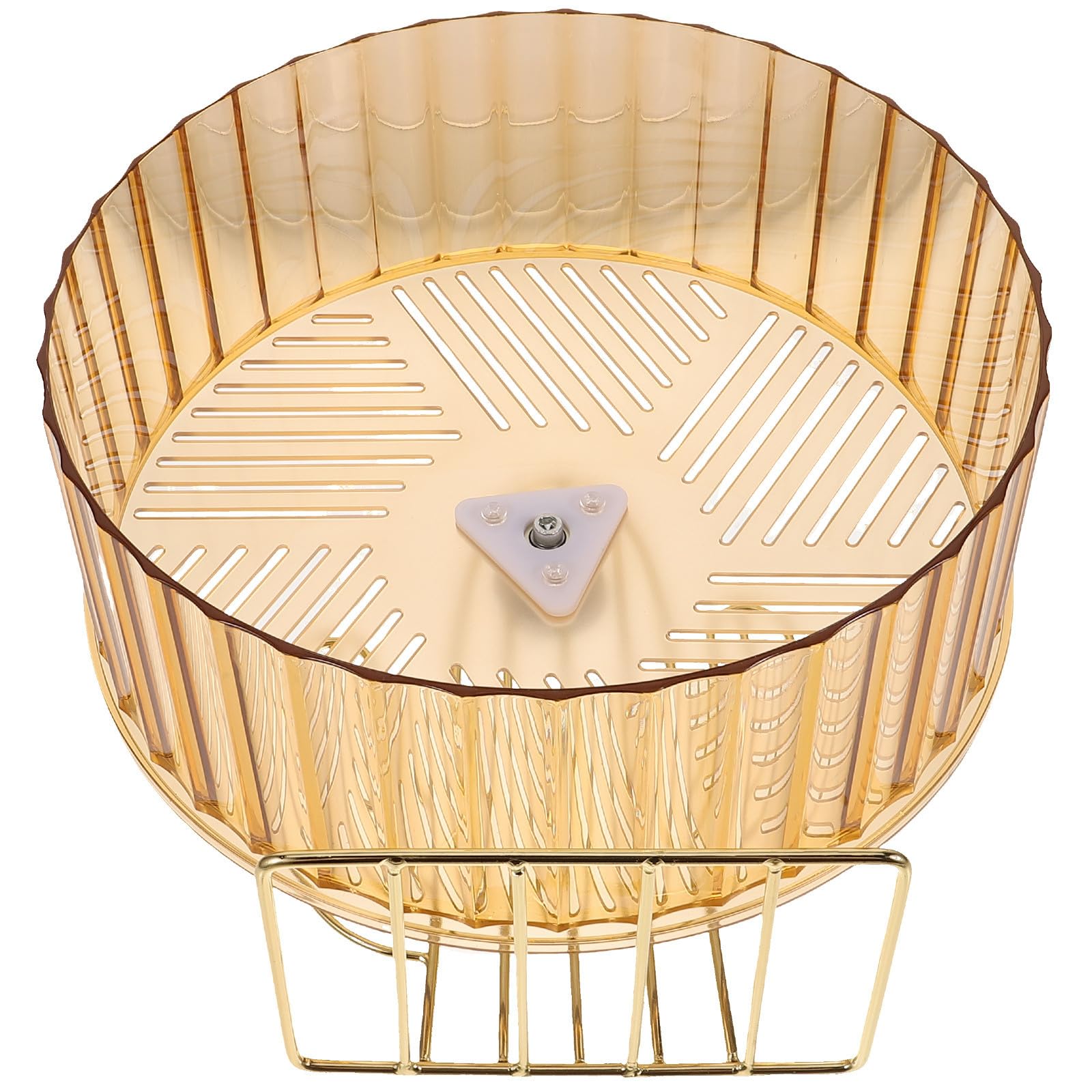 Amosfun Rueda de Ejercicio Silenciosa para Hámster Soporte, Rueda Estable para Erizos y Chinchillas, Tamaño Grande, Accesorio para Jaula de Animales Pequeños, Juguete Color Aleatorio