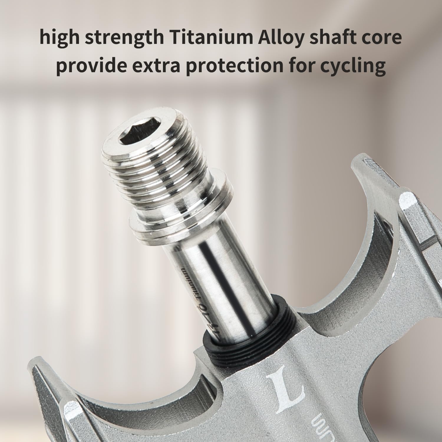 TiTo Titanium MiNi Fahrradpedale mit Aluminiumlegierung Fahrradfußpedale und Titanachse rutschfeste und Langlebige MTB Fahrradpedale für MTB und Rennrad Stadtrad
