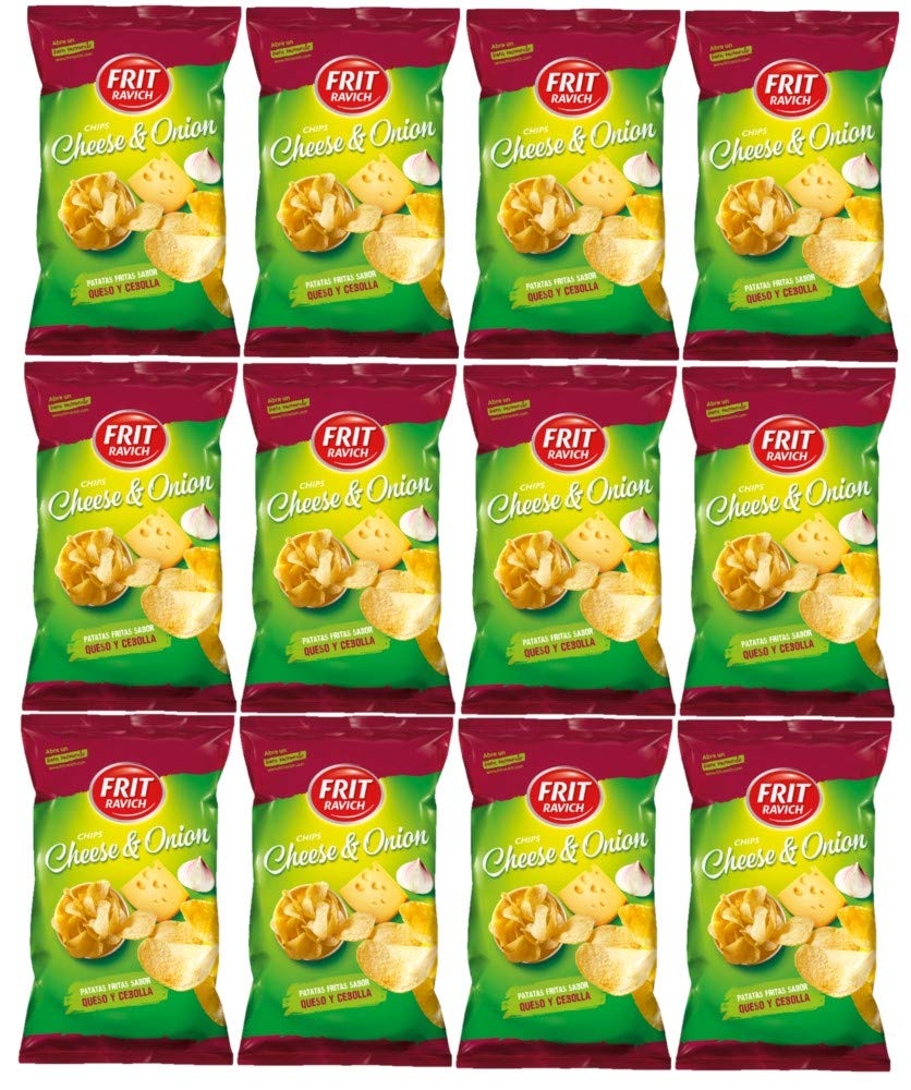 Cheese & Onion Chips 125gr pack of 12 bags