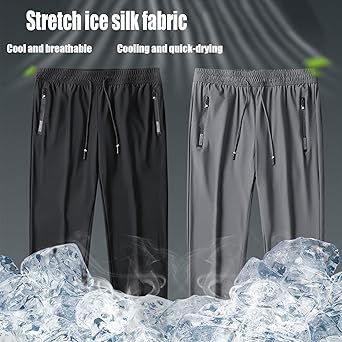 Herren Sporthose 2er Pack - Leichte Trainingshose Mit Reißverschlusstasche