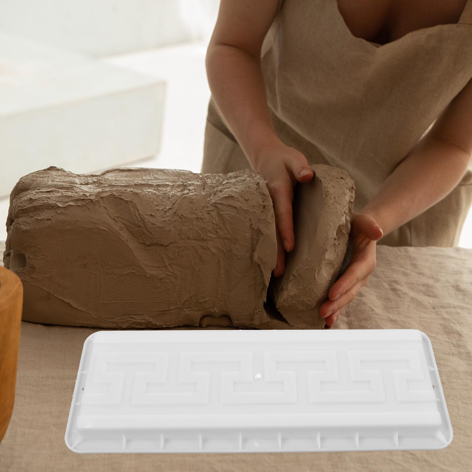 NUOBESTY Molde de Plástico para Pavimento Reutilizable 45X15X3 CM para Baldosas de Suelo y Adoquines Práctico para Moldear Cemento y Hormigón Jardines Patios y Caminos Exteriores