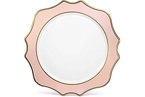 "OCCASIONS" 10 Pieces Round 13" Acrylic Plastic Wedding Chargers, Dinner Party Decoration...