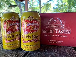 AmishTastes PA Dutch Birch Beer, Protected With High-Density Foam, 12 Oz. (Pack of 8)
