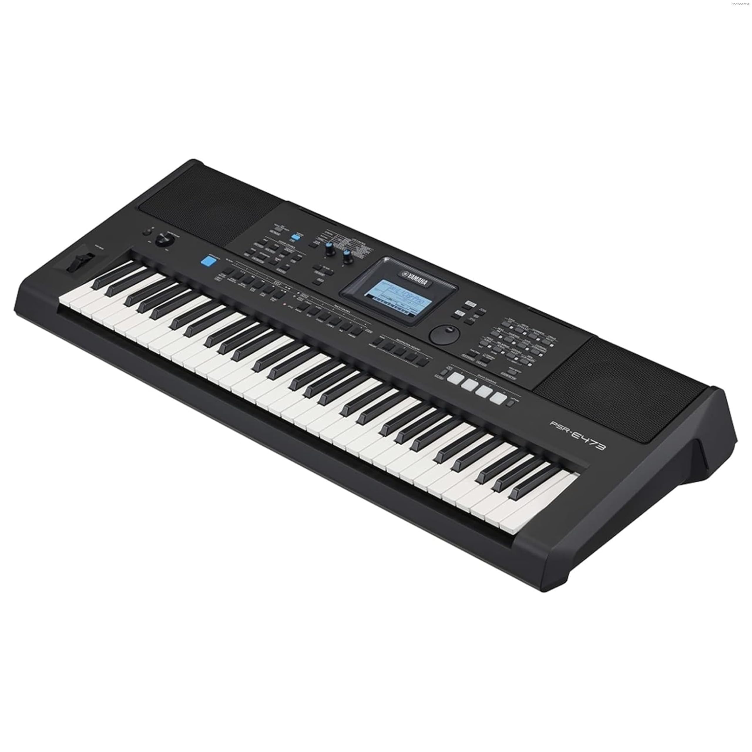 PSR-E473 Portable, Versatile Digital Keyboard with 61 Touch-Sensitive Keys, in Black