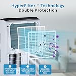 Climatiseur portable de 12000 BTU, 3-en-1 refroidissement, déshumidificateur et ventilateur pour des pièces jusqu'à 550 pi², mode silencieux (50-52dB), minuterie 24H, économe en énergie, corps blanc, kit de fenêtre pour la maison