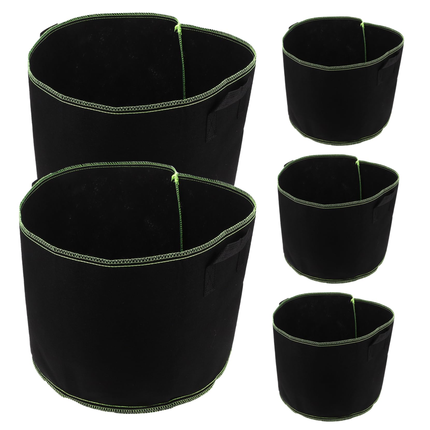SUPVOX 5 Piezas Bolsas de de Plantas de Tela No Tejida de Macetas de Crecimiento para Jardín Transpirables Drenaje Inteligente para Verduras y Flores