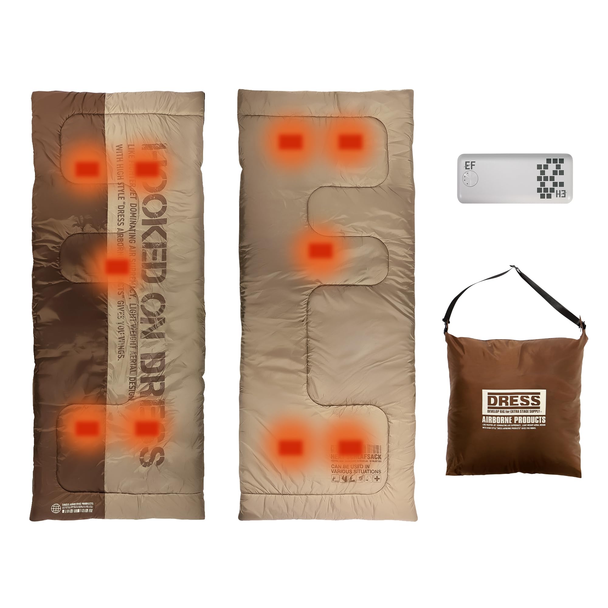 Amazon.co.jp: ドレス(DRESS) 電熱 5WAY ヒートシュラフ 収納袋