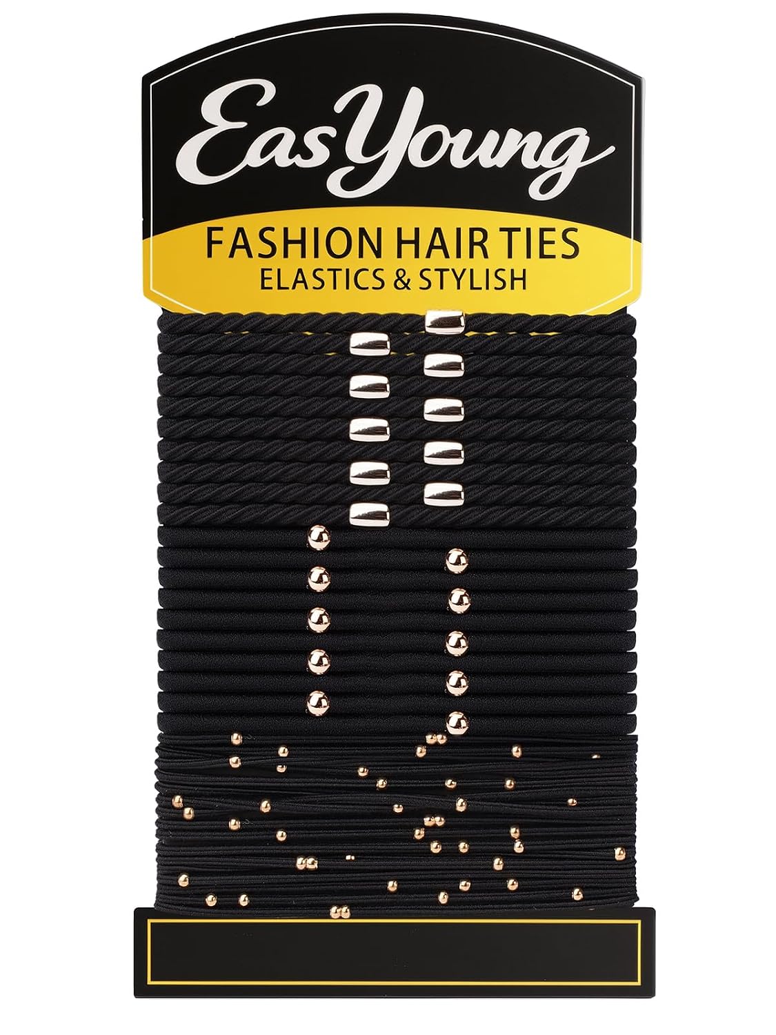 EasYoung 25PCS Hair Ties Bracelet for Women, Nylon Hair Bands Elastic No Damage Ponytail Holders, Hold for Thick, Thin Hair.