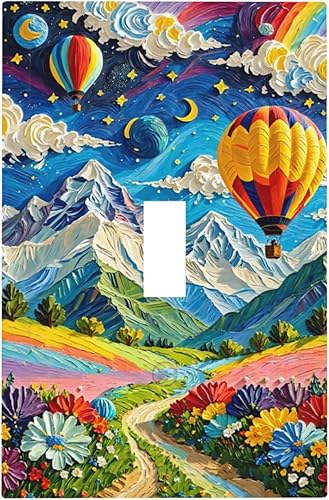 Miniatura 86 de Cubiertas de salida de textura abstracta moderna de mármol líquido Pintura abstracta púrpura Arte de pared Cubiertas de toma 1 banda Interruptor de