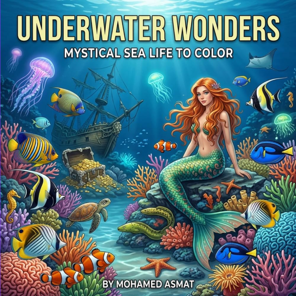 Underwater Wonders: Mystical Sea Life to Color