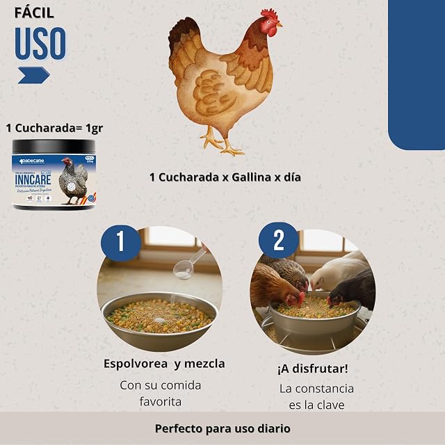 Foto 4 de 6 de Preventivo Parasitos Internos Natural 220 gr Polvo - Gallinas, Aves de Corral y Exóticas