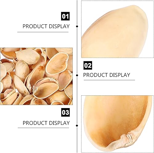 Miniatura 4 de EXCEART Accesorios Pistacho Pistacho Pistachos Concha para Artesanías Decoración de la Boda Casa Pescadera Jarrón Relleno Niños Artesanía Material