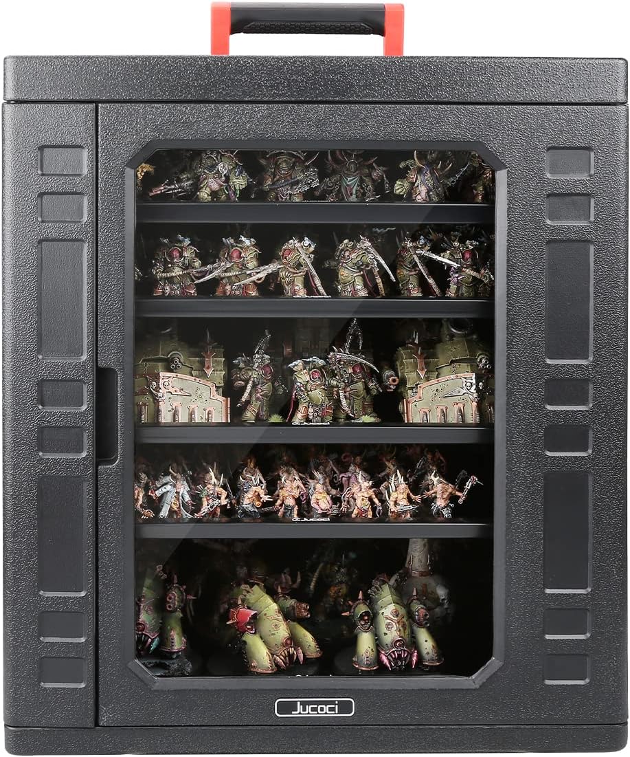 TORIBIO Miniature Storage Figure Hard Shell Case, 80 Slot