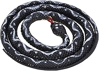 Vista 9 de plplaaoo Juguete de serpiente falsa, serpiente realista, figura de serpiente de coliflor de boa simulada, figura de serpiente de plástico