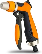 YourCasa Douchette de jardin en aluminium - Pulvérisateur de jardin réglable - Pulvérisateur de douche avec embout de tuyau d'arrosage - Douchette à main - Pistolet à eau de jardin - Seringue de
