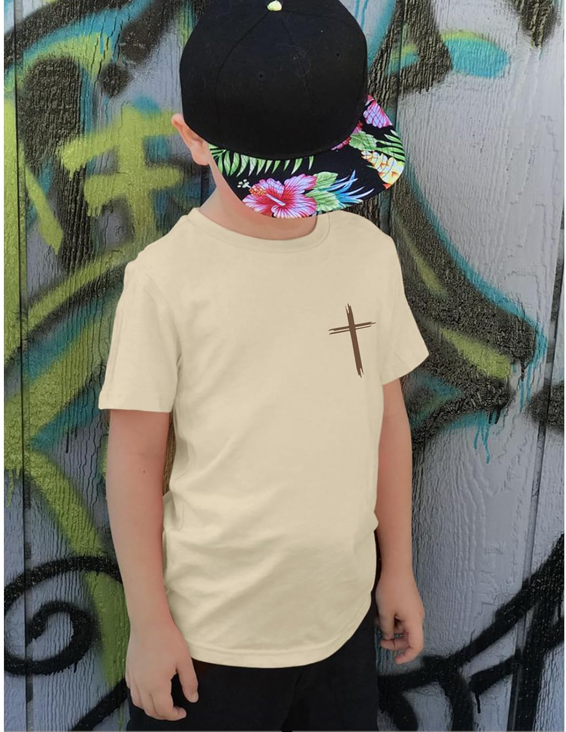 KEEVICI Boys Christian Graphic Tees Cross Jesus God Religious Shirts for Kids Faith Bible Verse Cotton Inspirational T Shirt - Image 6