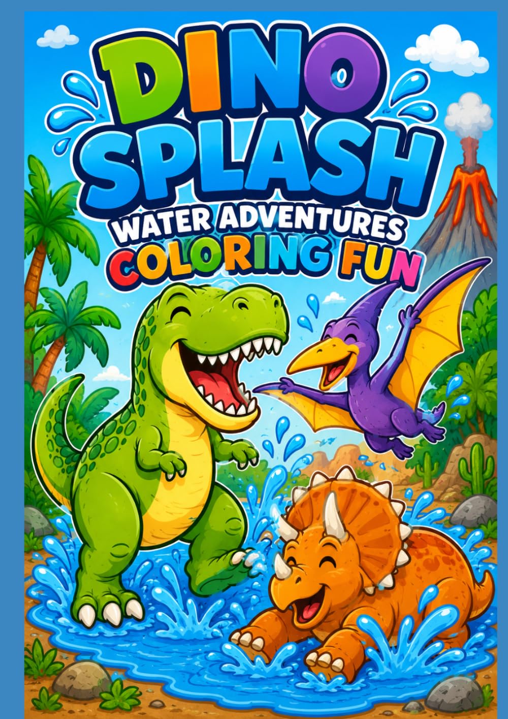 Dino Splash Water Adventures Coloring fun: Coloring Book