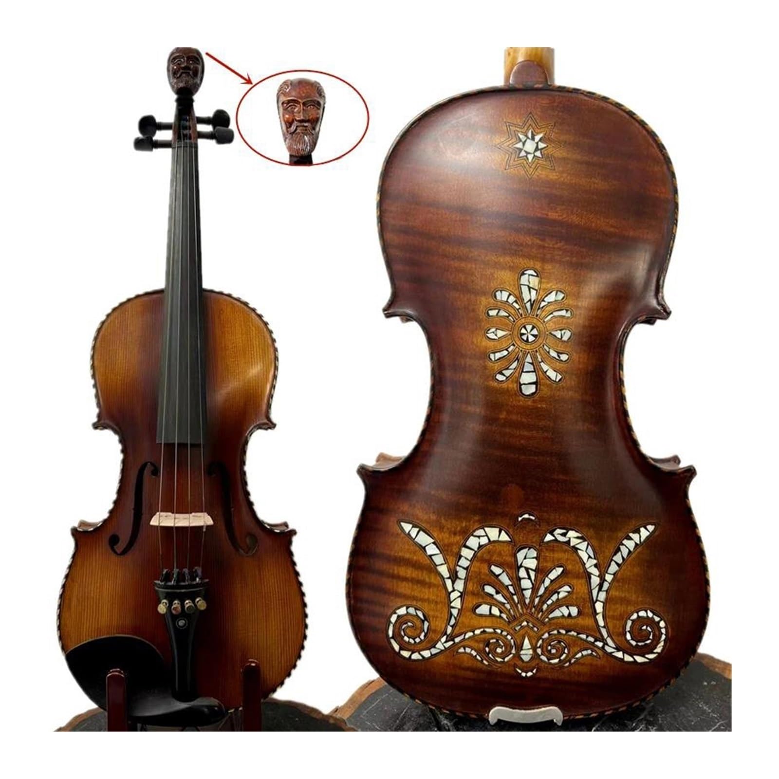 Testata Per Violino 4/4 Con Suono Dolce Per Suonare Strumenti A Corda Violino