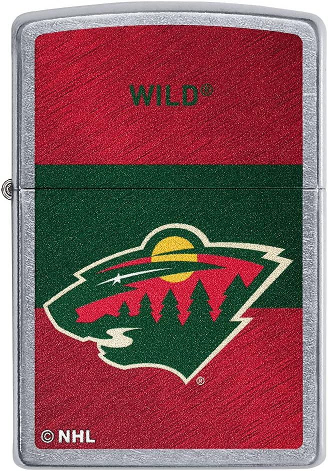 Zippo 2021 NHL Minnesota Wild Street Chrome Pocket Lighter