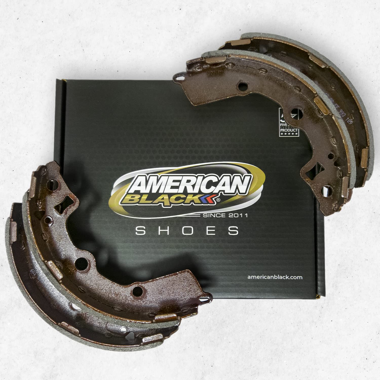 American Black BS924 OEM Bonded Brake Shoes Compatible With I-Miev 2012 / I-Miev 2014 / I-Miev 2016-2017 / Lancer 2008-2009 / Lancer 2015-2016 / Mirage G4 2017-2020 / Versa 2008-2011